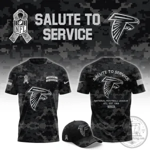 Atlanta Falcons Salute To Service Camouflage National Football League T-Shirt