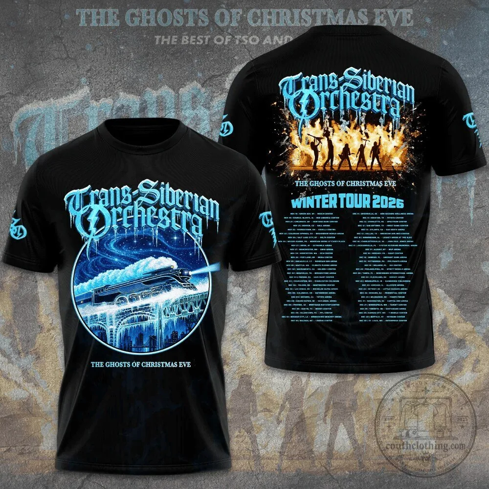 2026 Winter Tour T-Shirt featuring Trans-Siberian Orchestra's Ghosts of Christmas Eve