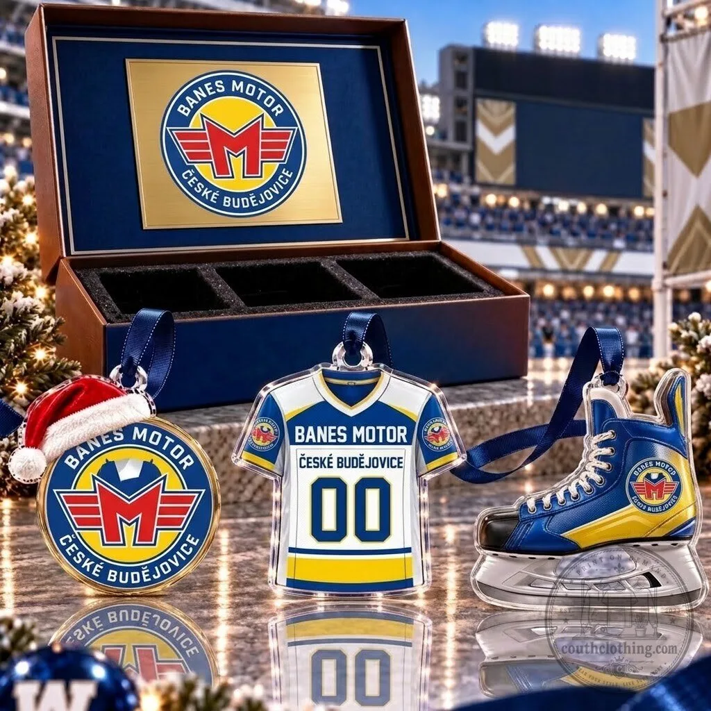 Banes Motor České Budějovice Czech Extraliga Team Full Set Acrylic Ornament