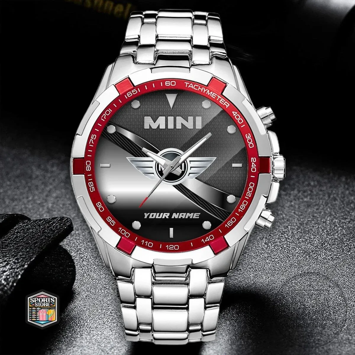 Mini Cooper Custom Name Elegant Fashion Design Watch