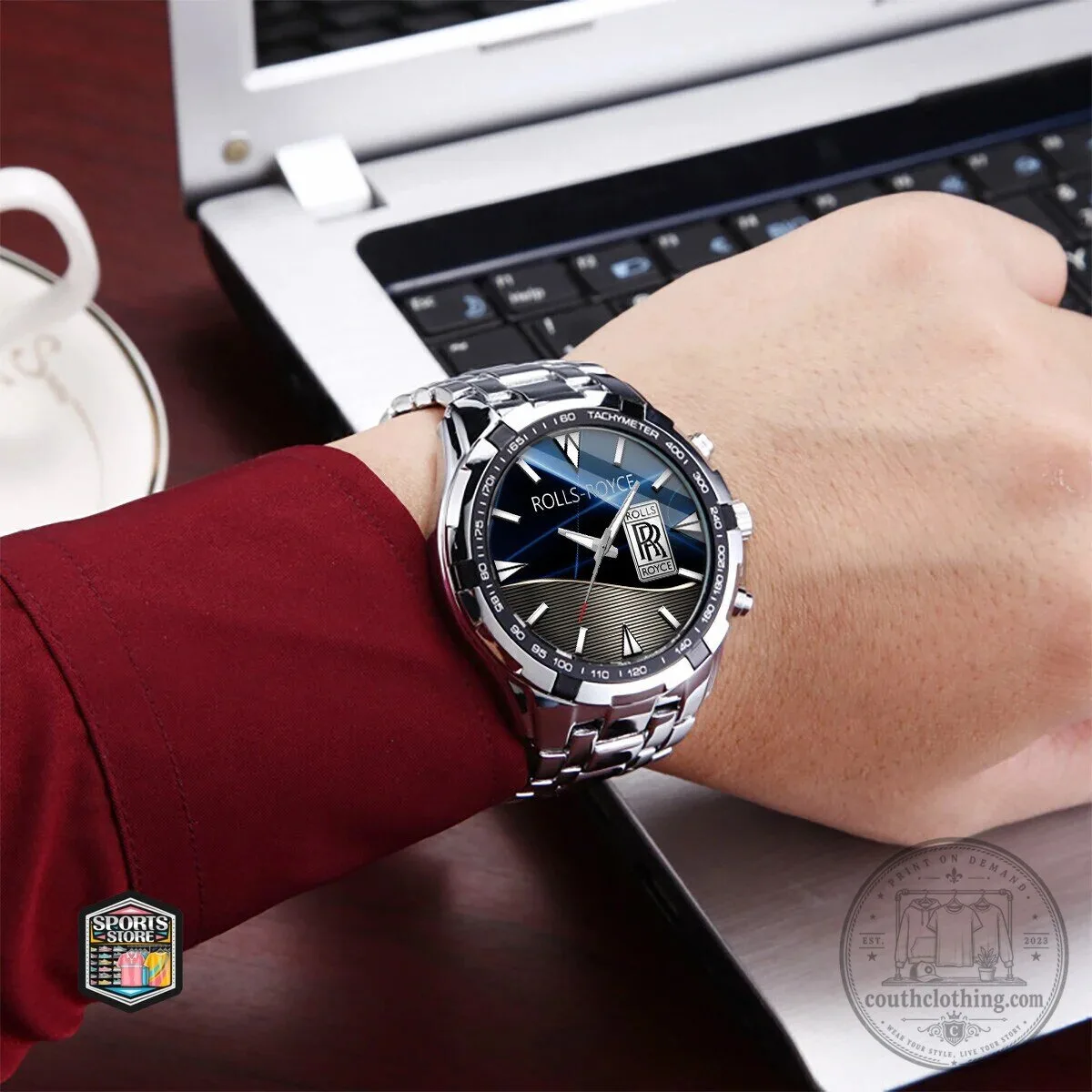 Rolls-Royce Luxury Black Stainless Steel Chronograph Watch for Men 14 Rolls-Royce Luxury Black Stainless Steel Chronograph Watch for Men