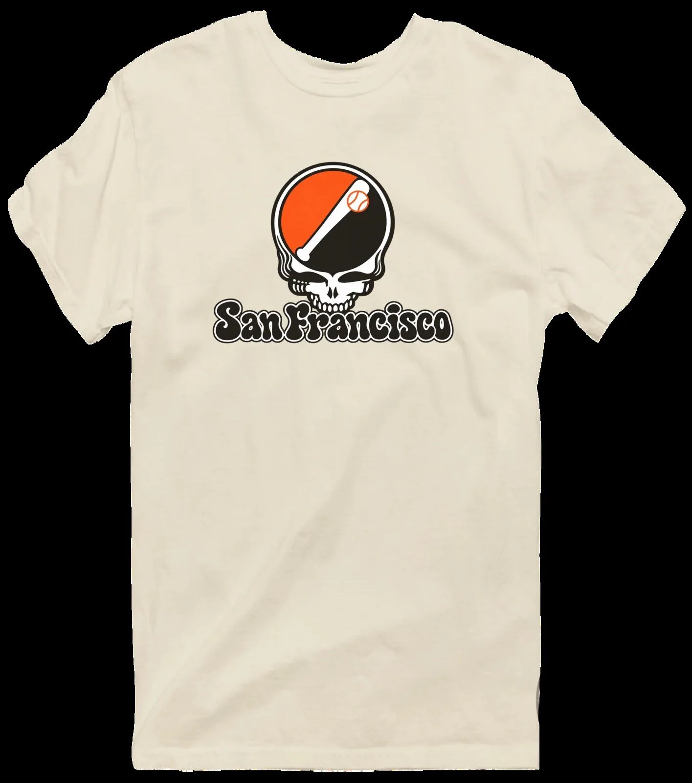 San Francisco Baseball Stealie Grateful Dead Fan Art T-Shirt