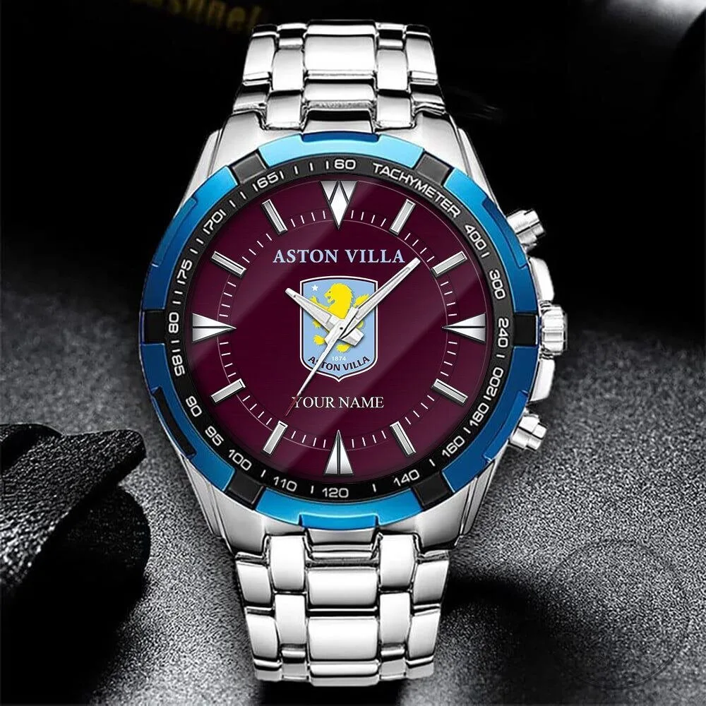 Aston Villa Football Club Personalized Stainless Steel Quartz Watch 8 Aston Villa Football Club Personalized Stainless Steel Quartz Watch