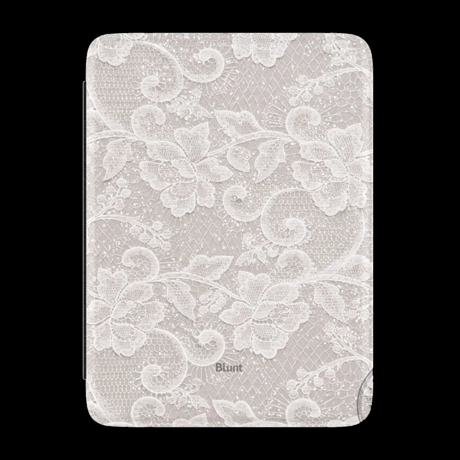 Elegant White Lace Floral Design E-Reader Case