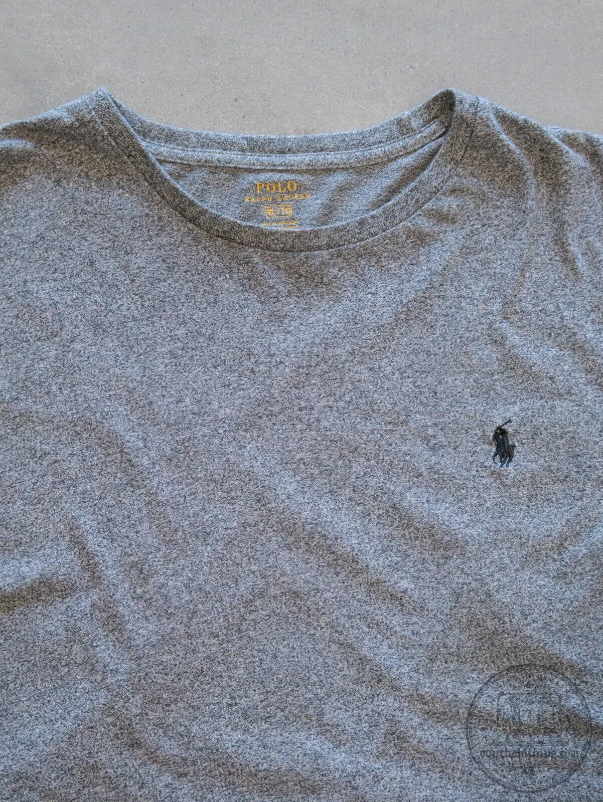 Ralph Lauren Polo Pony Logo Heather Grey Short Sleeve Crewneck T-Shirt 9 Ralph Lauren Polo Pony Logo Heather Grey Short Sleeve Crewneck T-Shirt